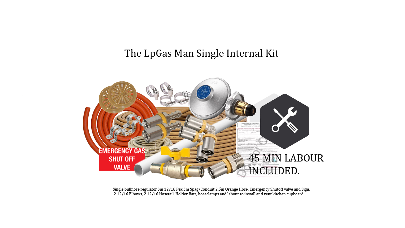 INTERNAL SINGLE STOVE/HOB INSTALLATION KIT The LpGas Man