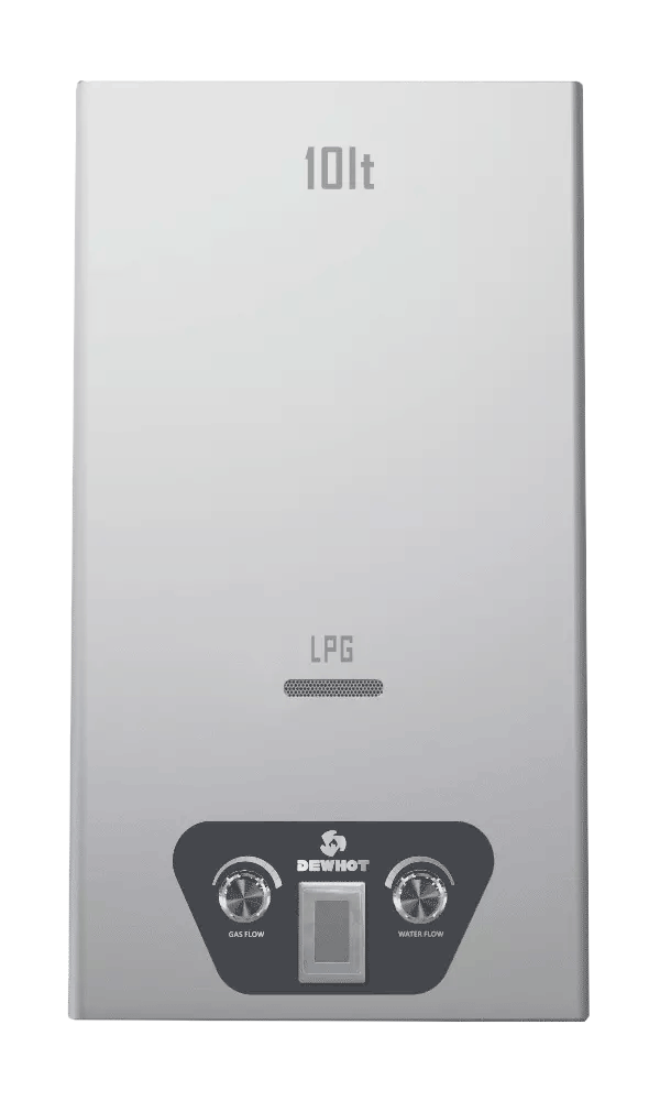 Dewhot 10L Gas Geyser Diaphragm Activated - LPG Type D