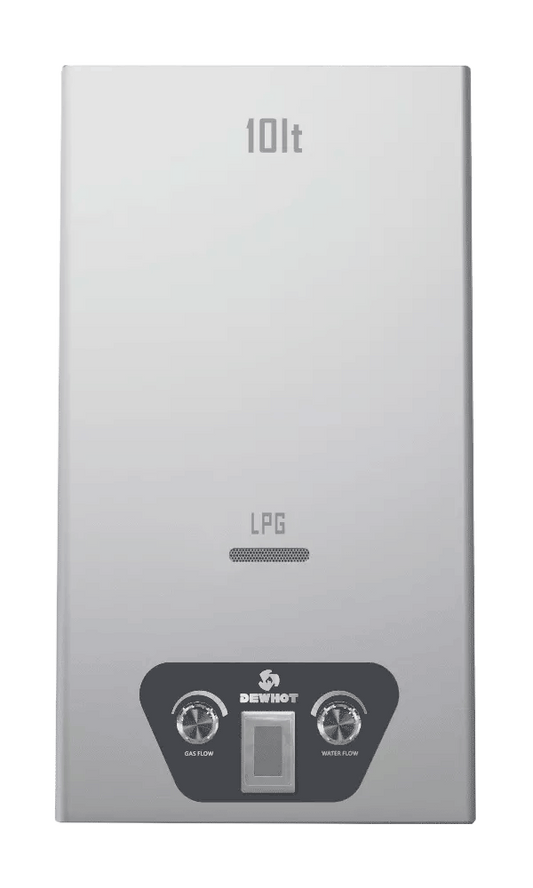 Dewhot 10L Gas Geyser Diaphragm Activated - LPG Type D