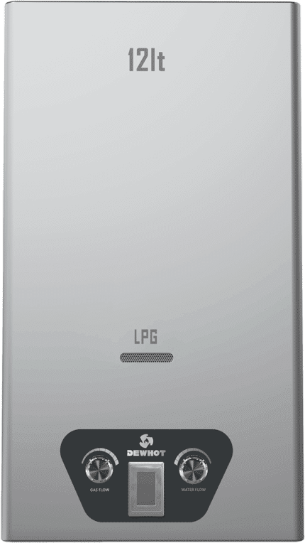 Dewhot 12L Gas Geyser Diaphragm Activated - LPG Type D