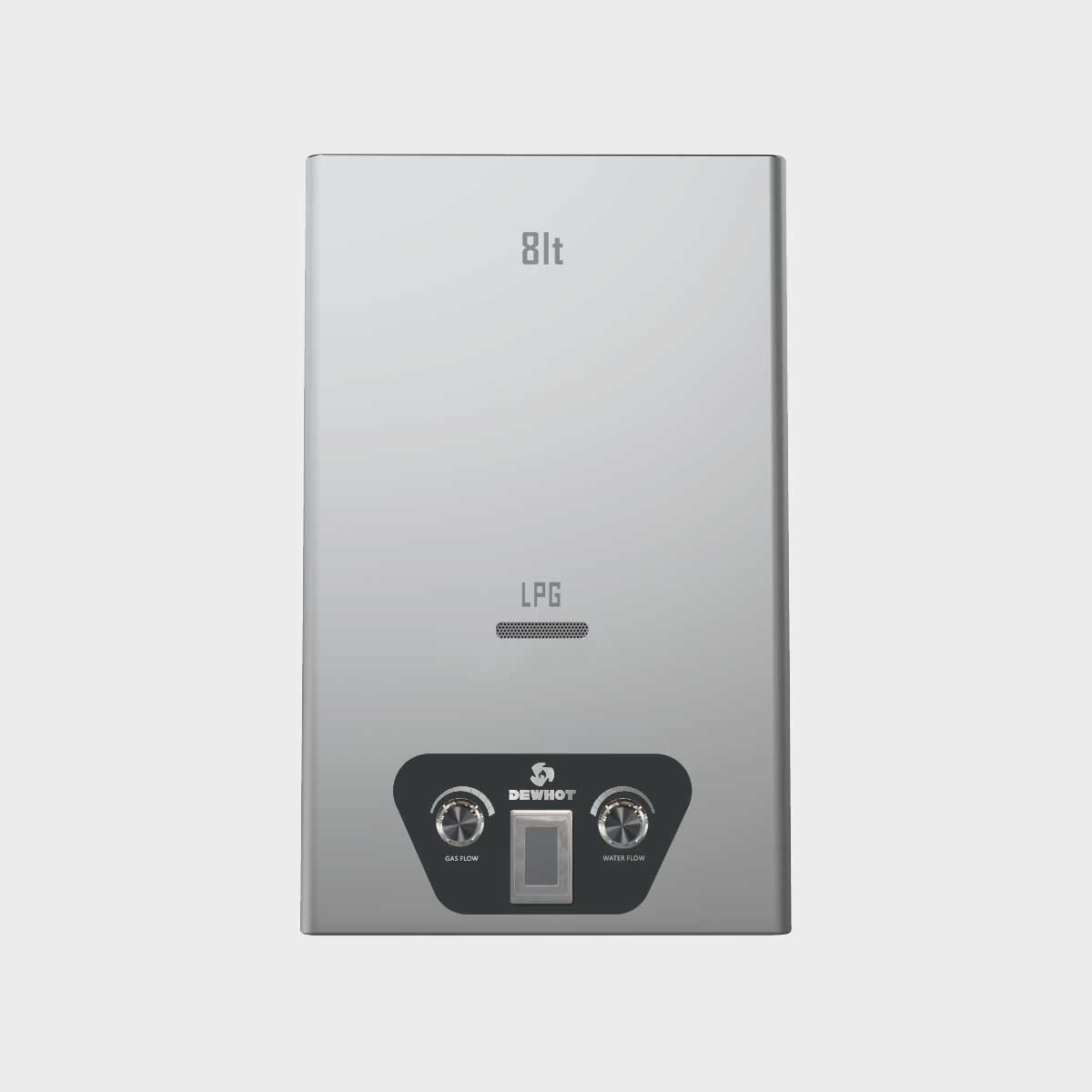 Dewhot 8L Indoor Diaphragm Activated Natural Gas Geyser