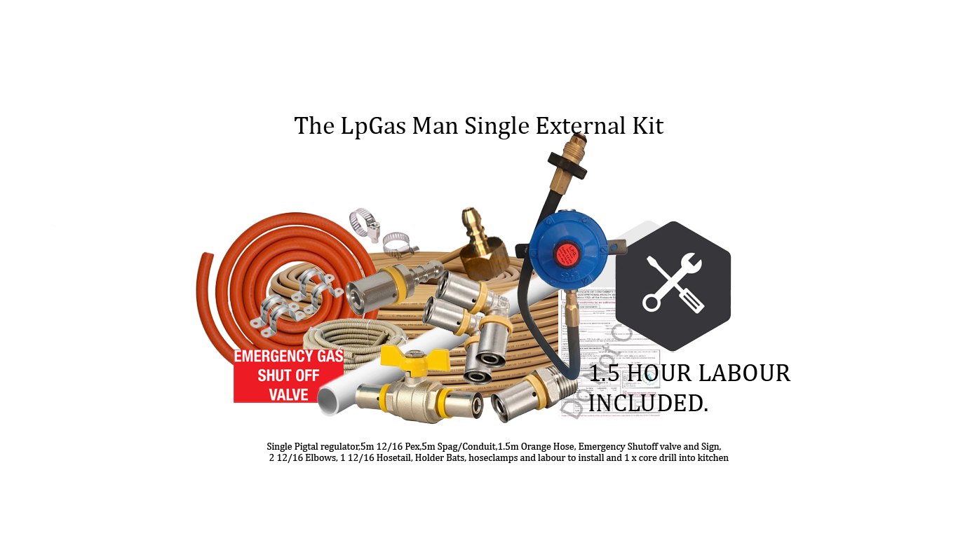 Basic External Single - Stove/Hob Installation Kit