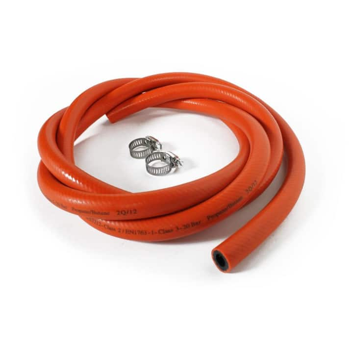 1.5M ORANGE HOSE + CLAMPS